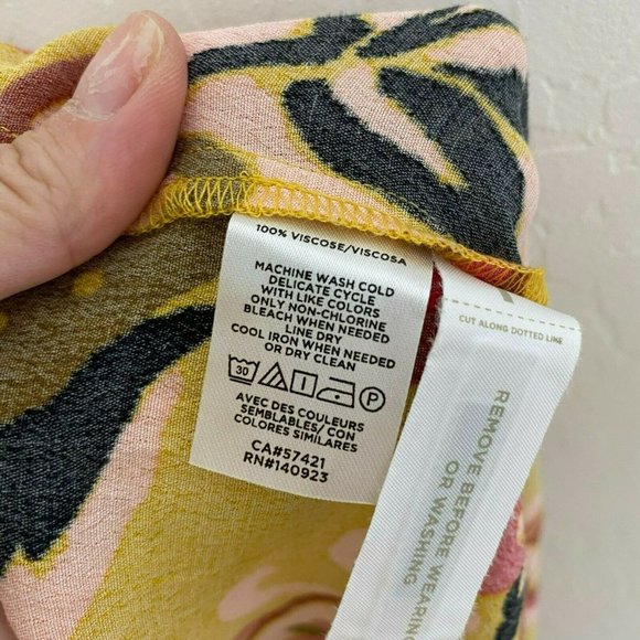 Ann Taylor Loft Saffron Yellow Paisley Maxi Dress - Picture 6 of 6